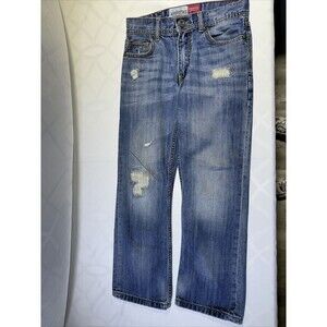 Aeropostale Size 28/28 Driggs Slim Bootcut Distressed Jeans